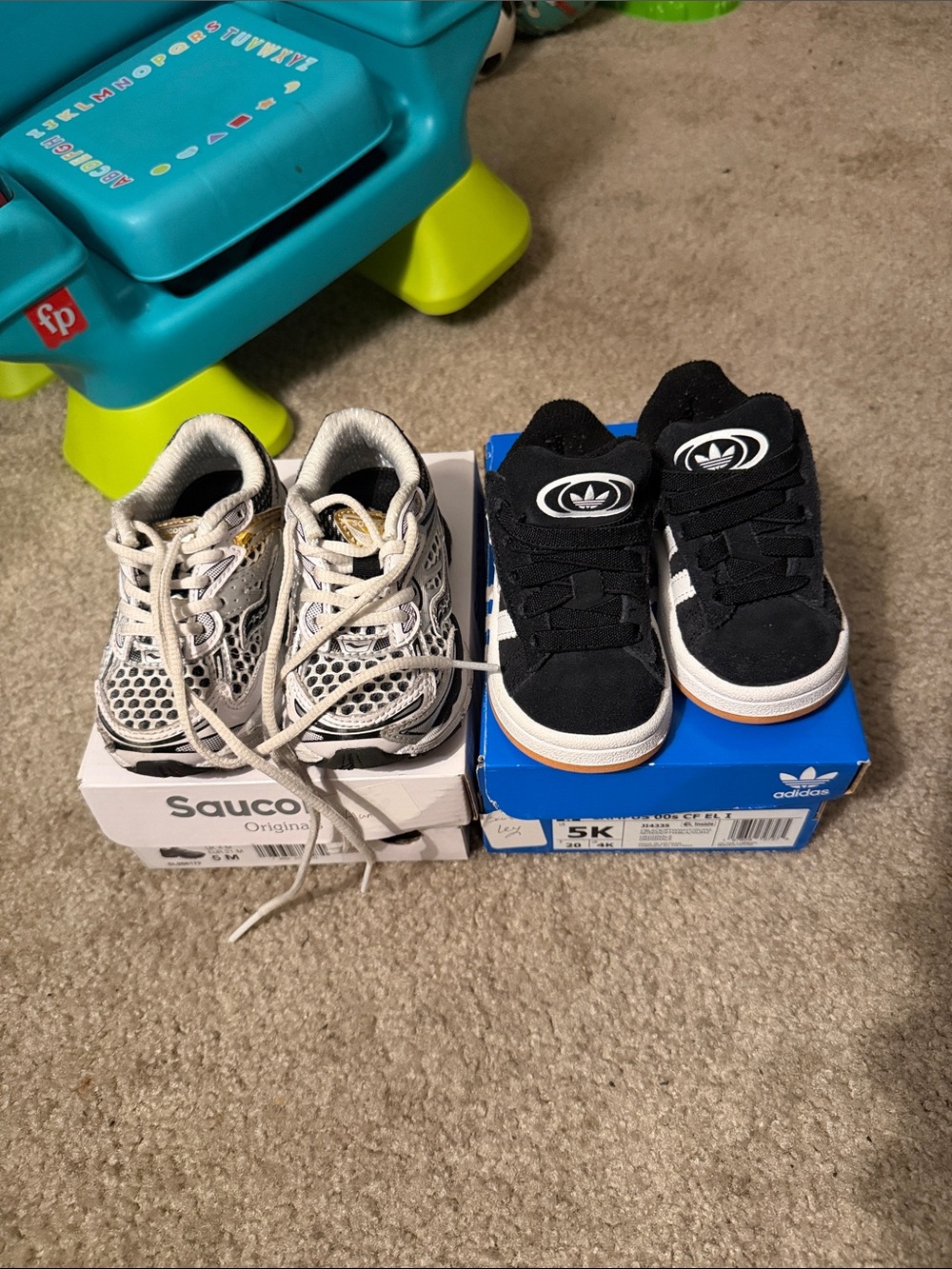 Saucony and adidas